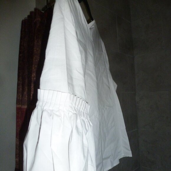 Sexy - super cute  Marled Womens Bell Sleeve Poplin Top sz L - Picture 4 of 9